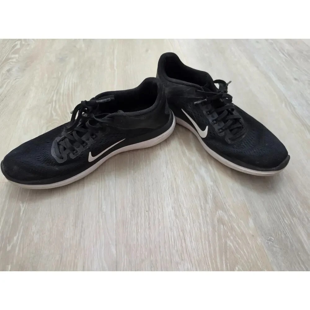 Nike Flex 2016 Run Running Shoes Womens Size 8.5 Black White Sneakers 830751-001